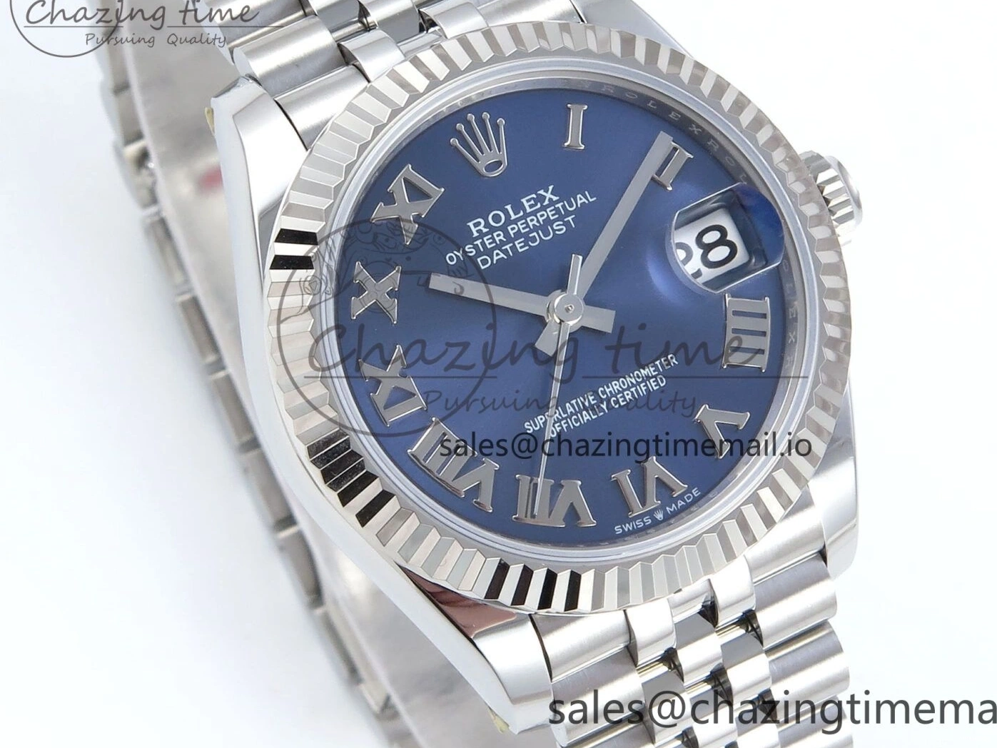 on 904L Roman 278274 ARF Dial DateJust 2688 Steel Best SS Edition 1:1 ETA 31 Bracelet Blue Jubilee 0104